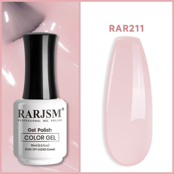 Sheer Pink | RARJSM ®Classic Color Gel Polish |15ml #211 - RARJSM