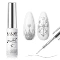 Silber | RARJSM ® Nail Art Gel Liner Malerei Nagelgelpoliermittel | 8 ml Nr. 47
