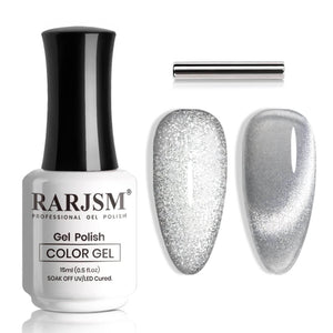 Silver Velvet Jelly Cat Eye Gel Polish TPO HEMA Free 15ml #435