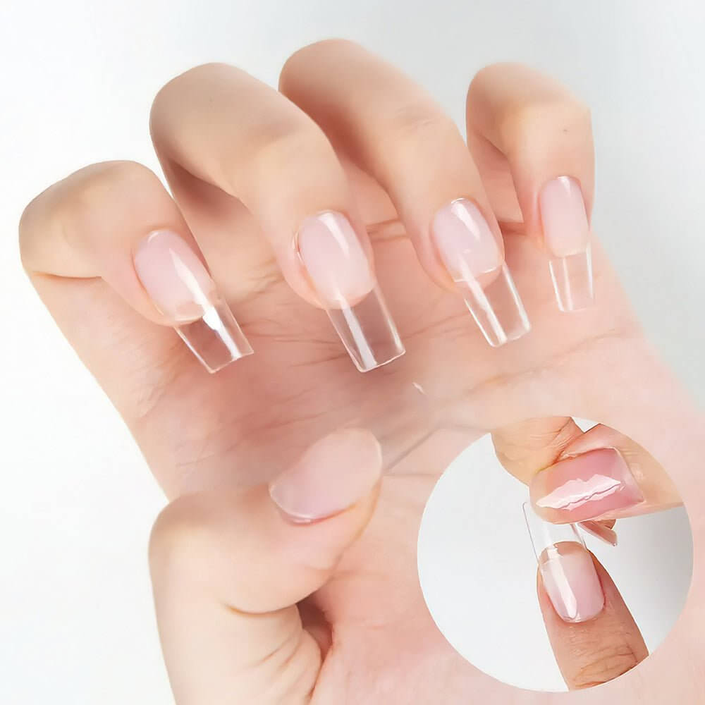Rarjsm Solid Nail Tip Gel-Fake Nails Solid Builder Gel