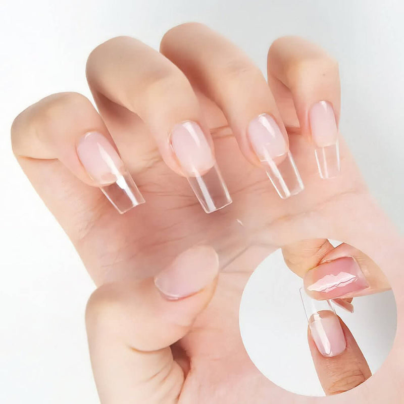 Rarjsm Solid Nail Tip Gel-Fake Nails Solid Builder Gel