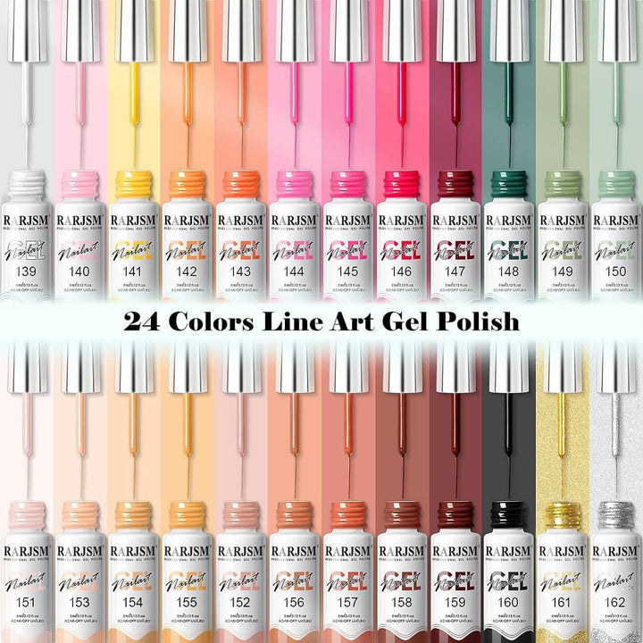Summer- Fall Colors Collection | RARJSM ® 24 PCS Painting Nail Gel Polish Set｜5ml