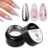 Rarjsm Metallic Mirror Chrome Silver gel nail polish $9.99