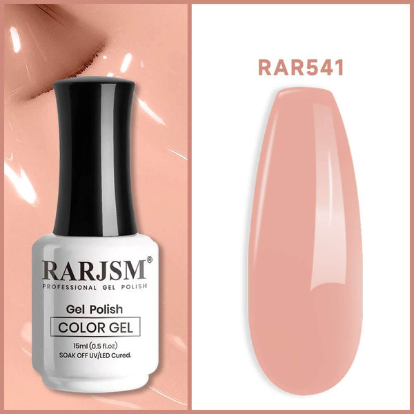 Tea Rose Basic nail colors Classic nude Color Gel Nail Polish 15ml #541 - RARJSM