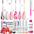 Valentinstag 6 Farben Nail Art Gel Liner Set 8ml