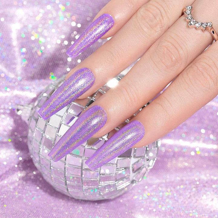 RARJSM ®Violet Purple Holographic Gel Nail Polish 7.5ml