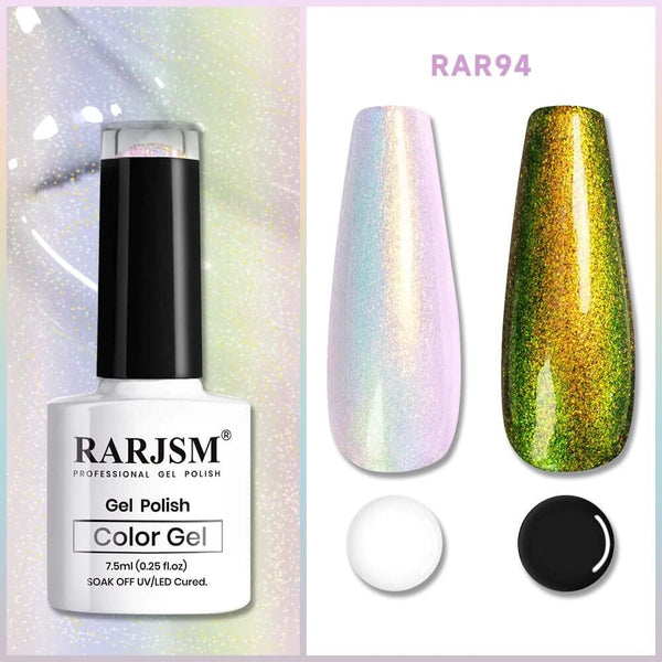 Yellow Sparkle Shiny | RARJSM ®Shell Glitter Gel Nail Polish | 7.5ml #94