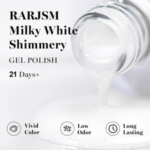 RARJSM ®Yellow White Silver Shimmer Gel Nail Polish 15ml #579